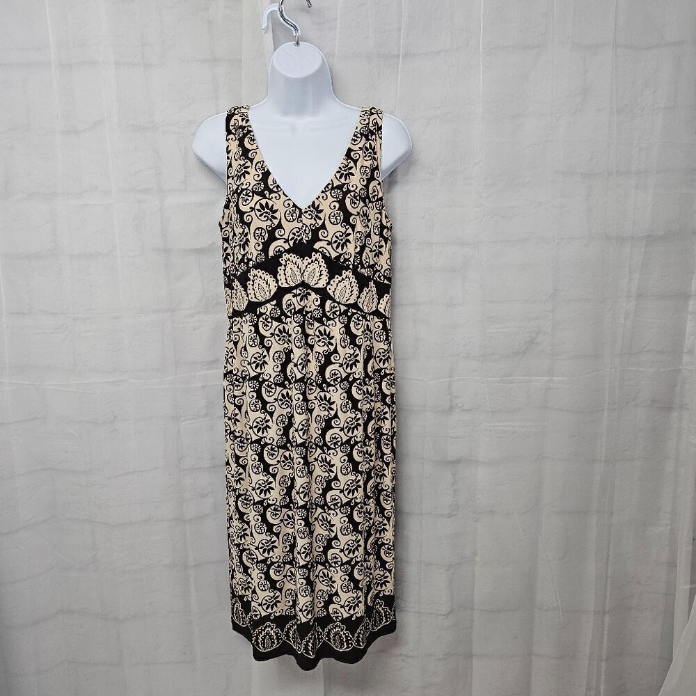 Eliza J Dress Y2K Babydoll Brown Sleeveless Floral Boho Festival 12
